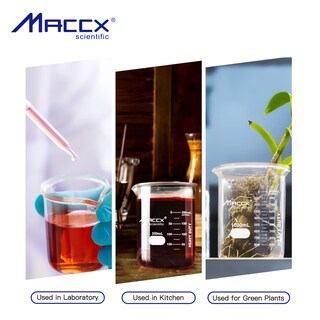 Foto 6 | Foto 6 | Vaso De Vidrio Maccx 4l 3.3 Borosilicato De Forma Baja Con Graduación - Venta Internacional.