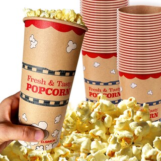 Foto 1 | Foto 1 | Cubos Para Palomitas Cusinium Kraft 700 Ml 50 Unidades 24 Onzas - Venta Internacional.