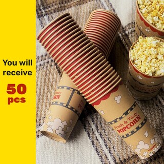 Foto 3 | Foto 3 | Cubos Para Palomitas Cusinium Kraft 700 Ml 50 Unidades 24 Onzas - Venta Internacional.