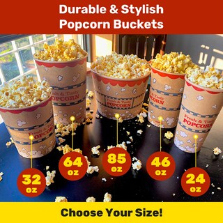 Foto 4 | Foto 4 | Cubos Para Palomitas Cusinium Kraft 700 Ml 50 Unidades 24 Onzas - Venta Internacional.
