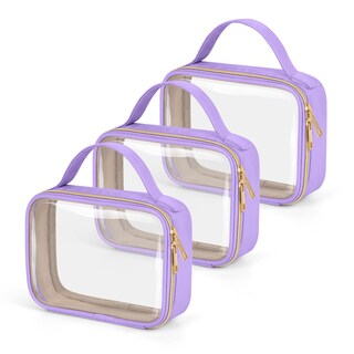 Foto 1 | Foto 1 | Bolsa De Aseo Wedama Aprobada Por La Tsa Paquete De 3 Transparente Con Asas Color Morado - Venta Internacional.