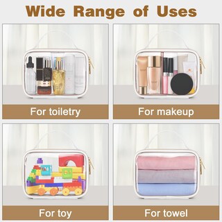 Foto 6 | Foto 6 | Neceser Wedama Aprobado Por La Tsa  Paquete De 3  Transparente Para Mujer  Blanco - Venta Internacional.