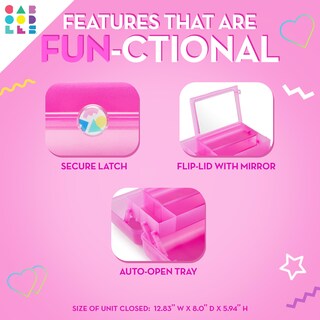 Foto 5 | Foto 5 | Organizador De Maquillaje Caboodles On-the-go Girl Bubblegum Marble - Venta Internacional.