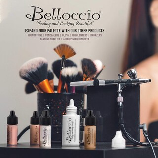 Foto 7 | Foto 7 | Sistema De Maquillaje Cosmético Airbrush Belloccio Master Set 17 Tonos - Venta Internacional.