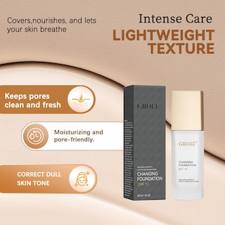 Foto 3 | Foto 3 | Base De Maquillaje Groei Que Cambia De Color Spf 15 30 Ml - Venta Internacional.