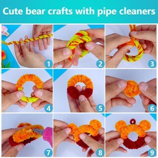 Foto 3 | Foto 3 | Limpiapipas Iooleem  Tallos De Chenilla Marrón Claro  500 Unidades - Venta Internacional.