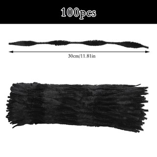 Foto 2 | Foto 2 | Limpiapipas Zulary Bump Tallo De Chenilla 100 Unidades Negro - Venta Internacional.