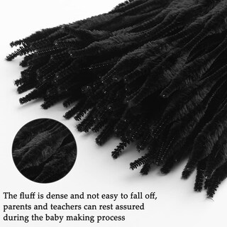 Foto 5 | Foto 5 | Limpiapipas Zulary Bump Tallo De Chenilla 100 Unidades Negro - Venta Internacional.