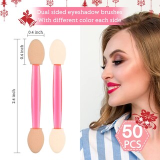 Foto 2 | Foto 2 | Aplicadores De Sombras De Ojos Morgles Desechables 50 Unidades Doble Cara - Venta Internacional.