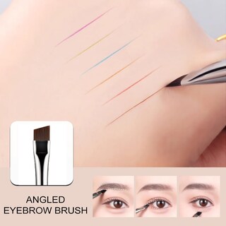 Foto 2 | Foto 2 | Brocha Para Cejas Kingmas Professional De Doble Ángulo Con Bobina Negra - Venta Internacional.