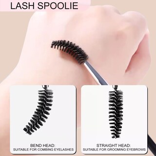 Foto 3 | Foto 3 | Brocha Para Cejas Kingmas Professional De Doble Ángulo Con Bobina Negra - Venta Internacional.