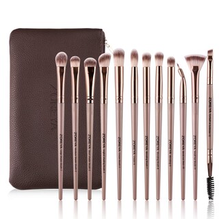 Foto 1 | Foto 1 | Set De Brochas De Maquillaje Z'oreya Eye 12 Piezas Con Bolsa De Transporte - Venta Internacional.
