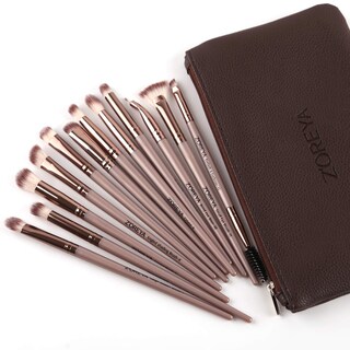 Foto 5 | Foto 5 | Set De Brochas De Maquillaje Z'oreya Eye 12 Piezas Con Bolsa De Transporte - Venta Internacional.