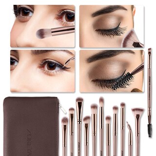 Foto 6 | Foto 6 | Set De Brochas De Maquillaje Z'oreya Eye 12 Piezas Con Bolsa De Transporte - Venta Internacional.