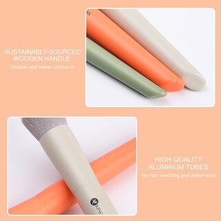 Foto 5 | Foto 5 | Set De Brochas De Maquillaje Kingmas Foundation Contour Concealer 3 Unidades - Venta Internacional.