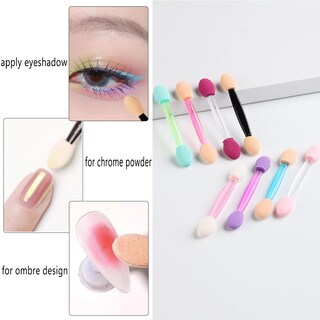 Foto 5 | Foto 5 | Brochas Aplicadoras De Polvos Para Uñas Fcozpjk Cromadas 50 Unidades Con Caja - Venta Internacional.