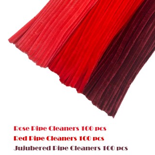 Foto 2 | Foto 2 | Set De Limpiapipas Swpohrat De Craft 300 Unidades Tonos De Rojo - Venta Internacional.
