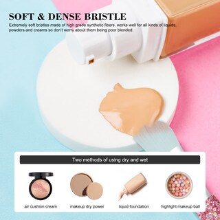 Foto 5 | Foto 5 | Brochas De Maquillaje Keypower Bling Crystal 12 Unidades Rosas Hechas A Mano - Venta Internacional.