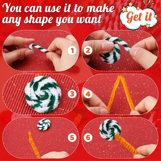 Foto 5 | Foto 5 | Juego De Limpieza De Pipas Ftyiwu 210 Piezas Tallos De Chenilla Para Manualidades 3 Colores - Venta Internacional.