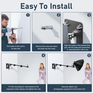 Foto 2 | Foto 2 | Ring Light Mount Anautin Soporte De Pared Brazo Triangular - Venta Internacional.