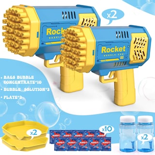 Foto 2 | Foto 2 | Bubble Gun Bubble Machine Bubble Machine Paquete De 2 Unidades Para Niños De 4 A 8 Años - Venta Internacional.