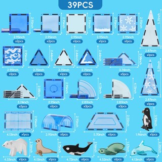 Foto 5 | Foto 5 | Juguetes Magnéticos Diophso Frozen Con 6 Animales Árticos Para Niños De 3 A 8 Años - Venta Internacional.