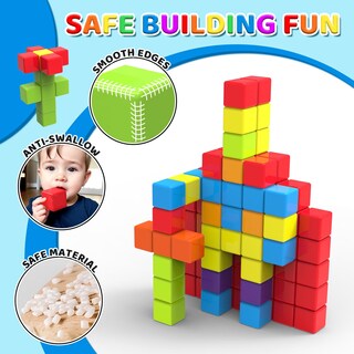 Foto 2 | Foto 2 | Bloques De Construcción Magnéticos Pairez Toys Para Niños Pequeños (24 Unidades) - Venta Internacional.