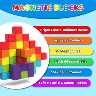 Foto 5 | Foto 5 | Bloques De Construcción Magnéticos Pairez Toys Para Niños Pequeños (24 Unidades) - Venta Internacional.