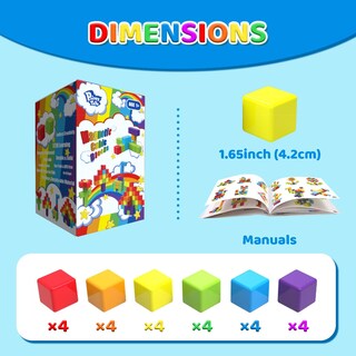 Foto 7 | Foto 7 | Bloques De Construcción Magnéticos Pairez Toys Para Niños Pequeños (24 Unidades) - Venta Internacional.