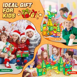 Foto 6 | Foto 6 | Juguetes De Dinosaurio Nvhh Magnetic Tiles Para Niños De Más De 3 Años Con 4 Figuras - Venta Internacional.