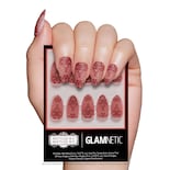 Press On Nails Glamnetic Beetlejuice X Lydia Red Lace - Venta Internacional.