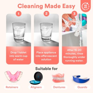 Foto 5 | Foto 5 | Tabletas Limpiadoras Retainer B. Weiss Suministro De 120 Tabletas Para 4 Meses - Venta Internacional.