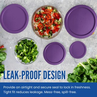 Foto 4 | Foto 4 | Tapas De Repuesto Para Recipientes Pyrex De Vidrio Para Almacenamiento De Alimentos De 6 Y 7 Tazas - Venta Internacional.
