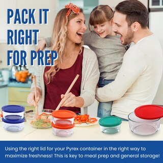 Foto 5 | Foto 5 | Tapas De Repuesto Para Recipientes Pyrex De Vidrio Para Almacenamiento De Alimentos De 6 Y 7 Tazas - Venta Internacional.