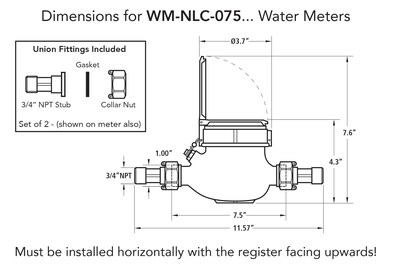 Foto 3 | Foto 3 | Medidor De Agua Assured Automation Serie Wm-nlc De 3/4» Con Pulso - Venta Internacional.