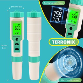 Foto 5 | Foto 5 | Medidor De Temperatura Orp De Ph H2 4 En 1 Terronix Medidor De Temperatura 4 En 1 Para Agua Hidrogenada - Venta Internacional.
