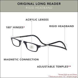 Foto 4 | Foto 4 | Gafas De Lectura Clic Magnetic Original Long M-l Black 2.50 - Venta Internacional.
