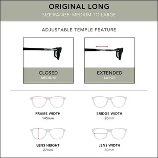 Foto 6 | Foto 6 | Gafas De Lectura Clic Magnetic Original Long M-l Black 2.50 - Venta Internacional.