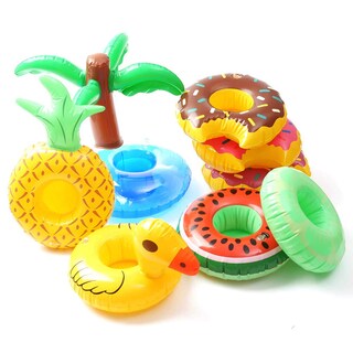 Foto 6 | Foto 6 | Soporte Inflable Para Bebidas Ishyan Lemon Paquete De 3 Para Fiesta En La Piscina - Venta Internacional.