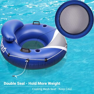 Foto 4 | Foto 4 | Hinchable River Tube Pafolo Resistente 53 Cm Con Portavasos - Venta Internacional.