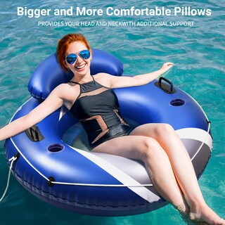 Foto 5 | Foto 5 | Hinchable River Tube Pafolo Resistente 53 Cm Con Portavasos - Venta Internacional.