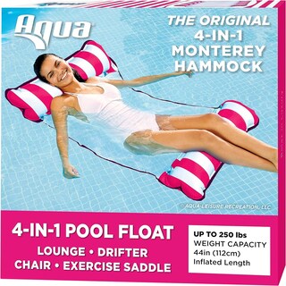 Foto 7 | Foto 7 | Hamaca Monterey 4 En 1 Pool Float Aqua Original Color Rosa - Venta Internacional.