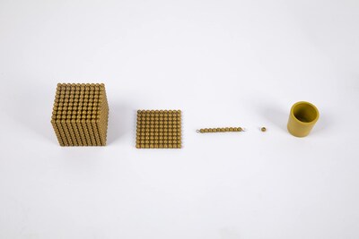 Foto 7 | Foto 7 | Juego De Banco Montessori Golden Beads Materials Con Sistema Decimal - Venta Internacional.