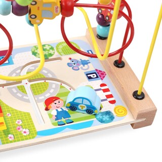 Foto 3 | Foto 3 | Juguete De Madera Con Forma De Laberinto De Cuentas Aishun Para Niños Pequeños Y Niñas - Venta Internacional.