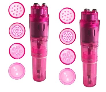 Foto 1 | Foto 1 | Mini Herramienta Corporal Portátil De Masaje Vibratorio Gajoin Paquete De 2 Unidades Rosa - Venta Internacional.