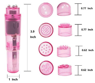Foto 3 | Foto 3 | Mini Herramienta Corporal Portátil De Masaje Vibratorio Gajoin Paquete De 2 Unidades Rosa - Venta Internacional.