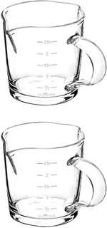 Foto 5 | Foto 5 | Vaso De Chupito Para Espresso Qwork 90 Ml Con Mango 2 Unidades Borosilicato - Venta Internacional.