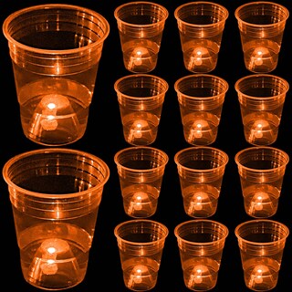 Foto 1 | Foto 1 | Set De Vasos Mishunyus Orange Que Brillan En La Oscuridad 480 Ml (paquete De 24) - Venta Internacional.