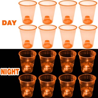 Foto 2 | Foto 2 | Set De Vasos Mishunyus Orange Que Brillan En La Oscuridad 480 Ml (paquete De 24) - Venta Internacional.