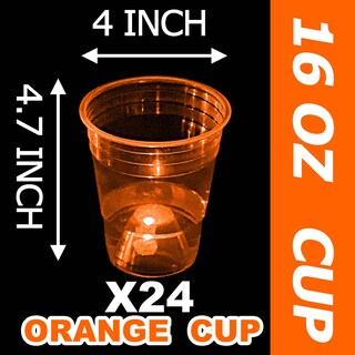 Foto 4 | Foto 4 | Set De Vasos Mishunyus Orange Que Brillan En La Oscuridad 480 Ml (paquete De 24) - Venta Internacional.